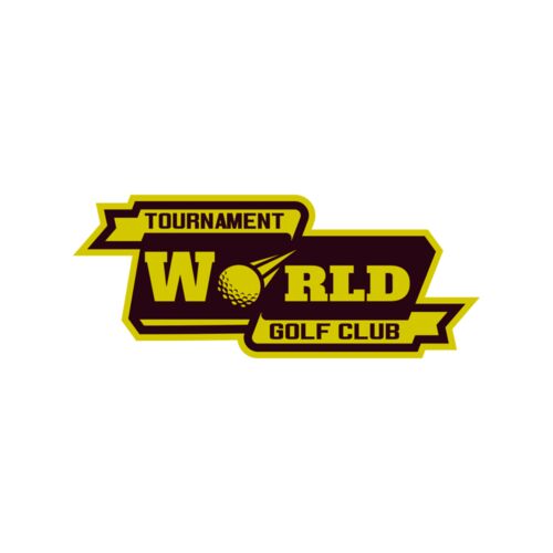 World Tournament Golf club logo template Thumbnail