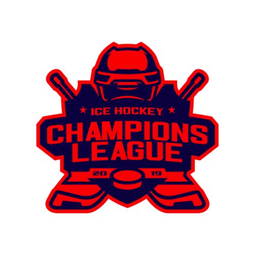 Champions League Ice Hockey logo template Thumbnail