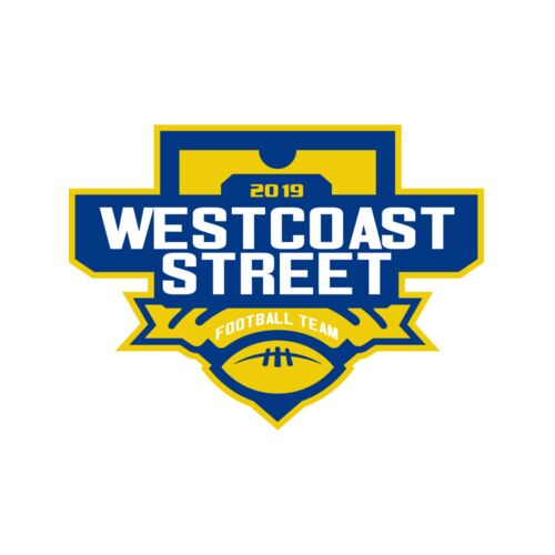 West Coast Street Football League logo template Thumbnail