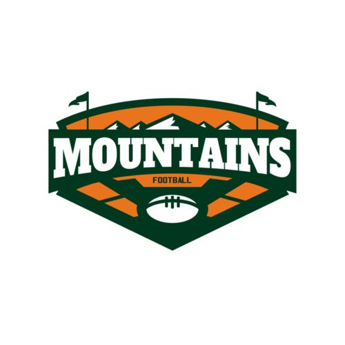 Mountains Football logo template 02 Thumbnail