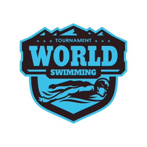 World Tournament Swimming logo template Thumbnail