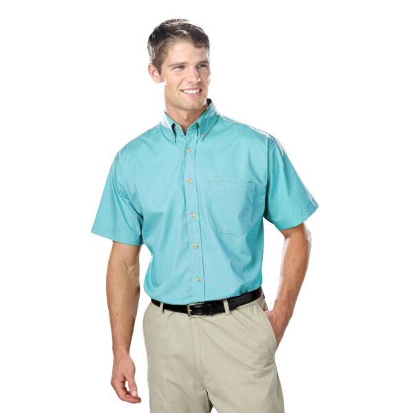 Mens Classic Fit with Button Down Collar Short Sleeve Thumbnail