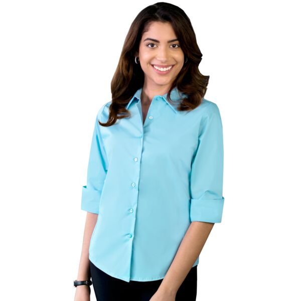 Stretch Poplin Long Sleeve Thumbnail