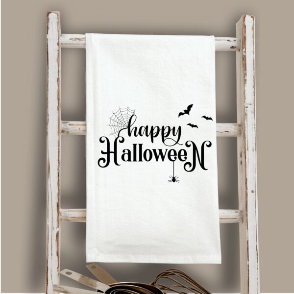 CTT000017, Halloween, Cute Tea Towels, Happy Halloween Thumbnail