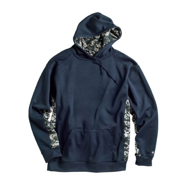 Digital Camo Colorblock Performance Fleece Hooded Sweatshirt Thumbnail