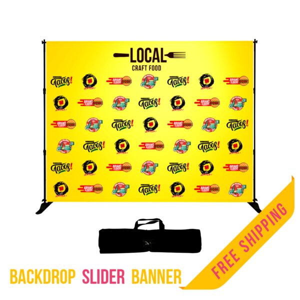 Custom Backdrop, 10'x7.5', Graphic Package, Carrying Bag Thumbnail