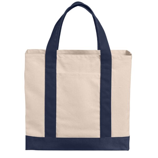 Cotton Canvas Two Tone Tote Thumbnail