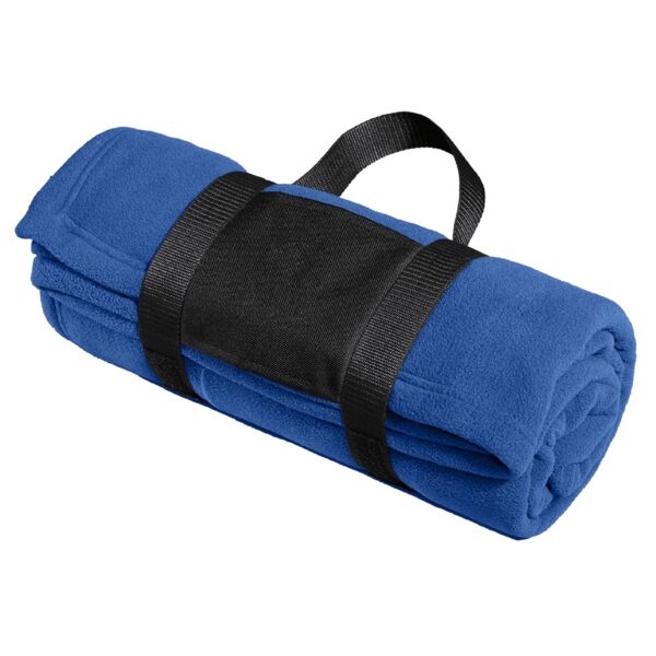 Fleece Blanket with Carrying Strap Thumbnail