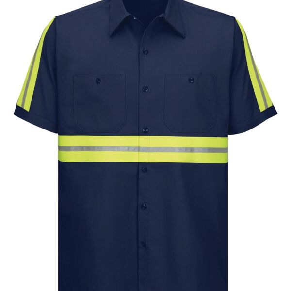 Enhanced Visibility Short Sleeve Cotton Work Shirt Thumbnail