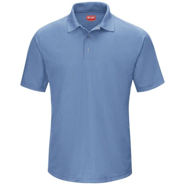 Short Sleeve Performance Knit Gripper-Front Polo Thumbnail