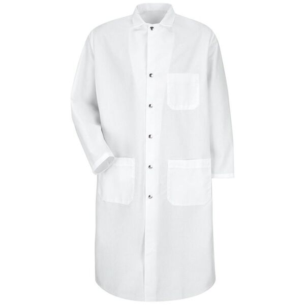 Snap-Front Spun Polyester Butcher Coat Thumbnail