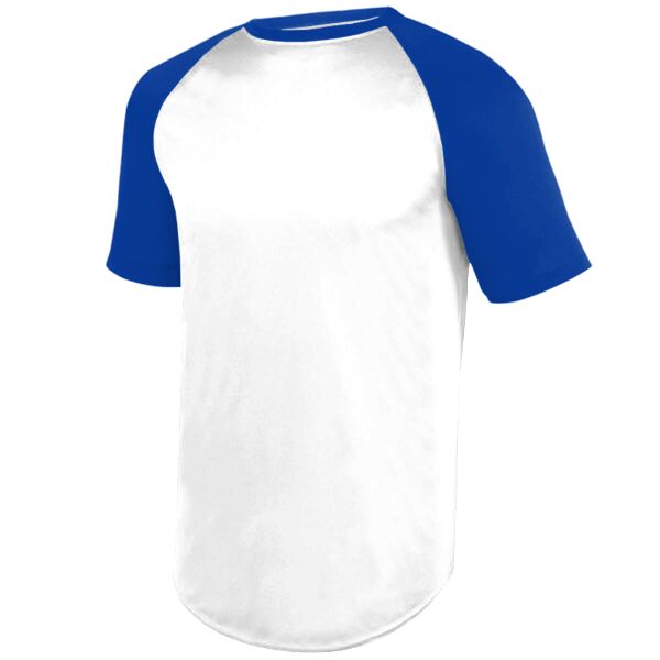 Youth Wicking Short Sleeve Baseball Jersey Thumbnail