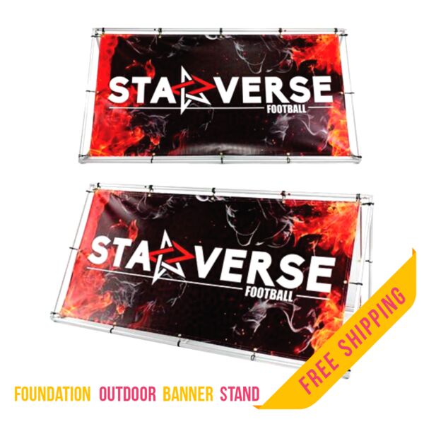 Foundation Outdoor Banner Stand - Double Sided - Graphic Package Thumbnail