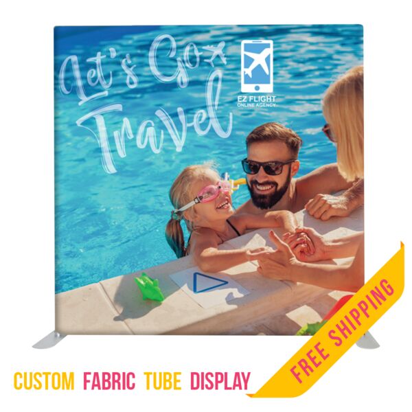 8ft. Fabric Tube Display - Double Sided - Graphic Only Thumbnail