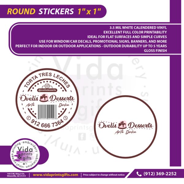 Sticker, Round, 1 inch Thumbnail