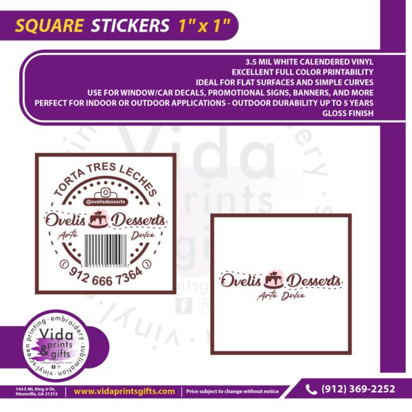 Sticker, Square, 1 inch Thumbnail
