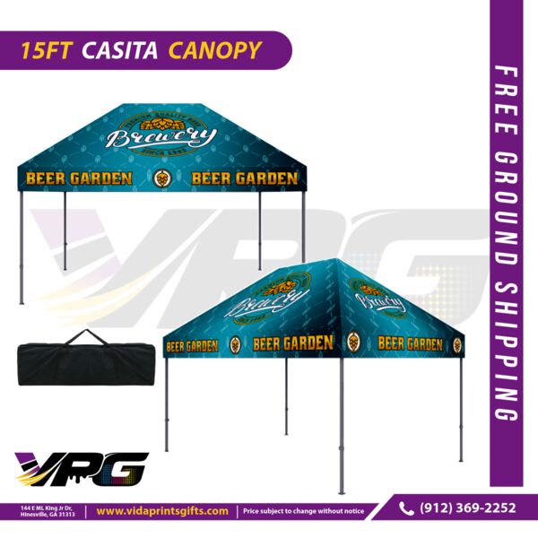 15FT Aluminum Casita Canopy Pop Up Tent Thumbnail