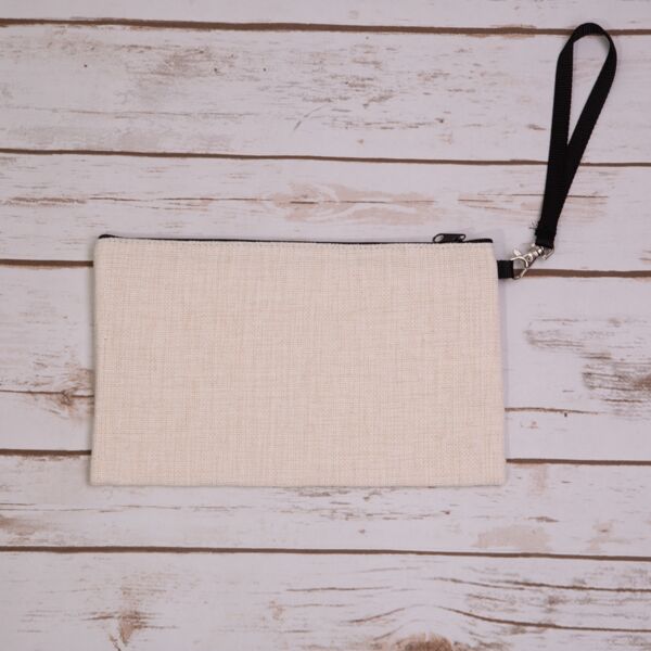 Linen Zippered Cosmetic or Large Device Bag Thumbnail