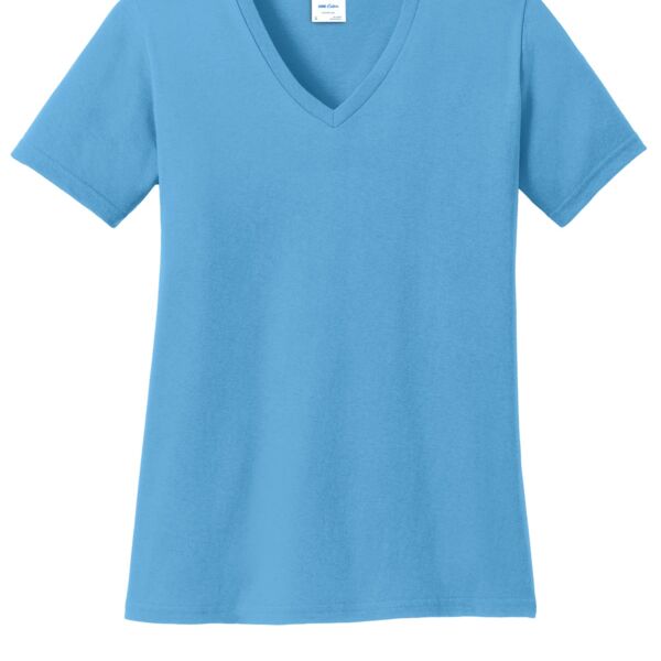 PC Ladies Core Cotton V Neck Tee Thumbnail