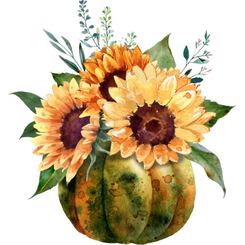 Pumpkin Sunflowers Thumbnail