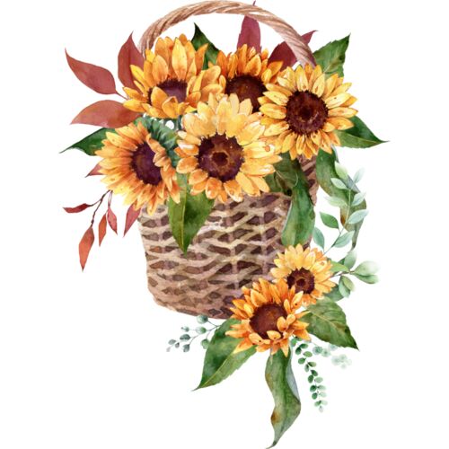 Basket Sunfowers 2 Thumbnail