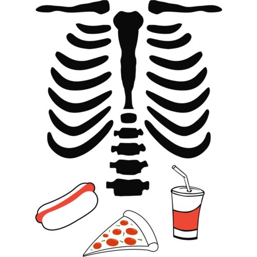 Junk food skeleton Thumbnail