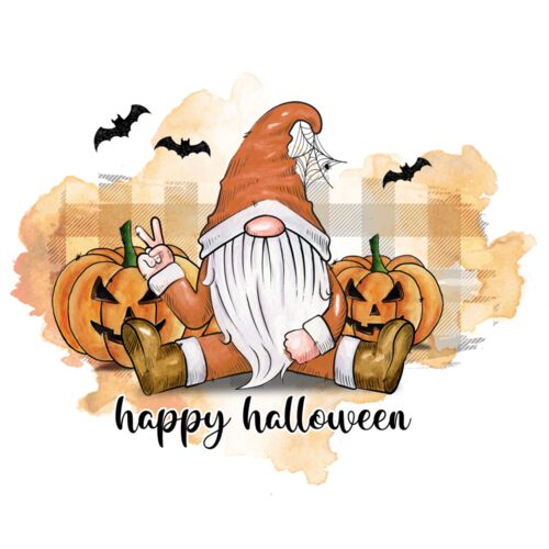 Gnome halloween white Thumbnail