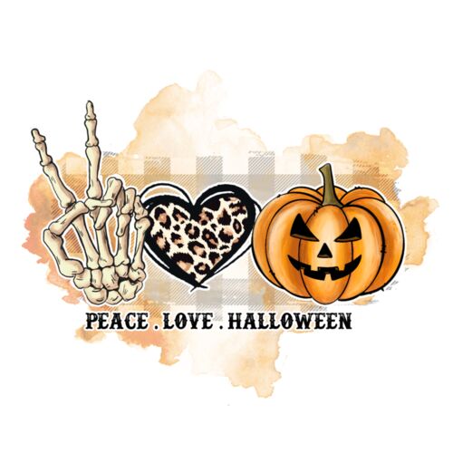 peace love halloween Thumbnail