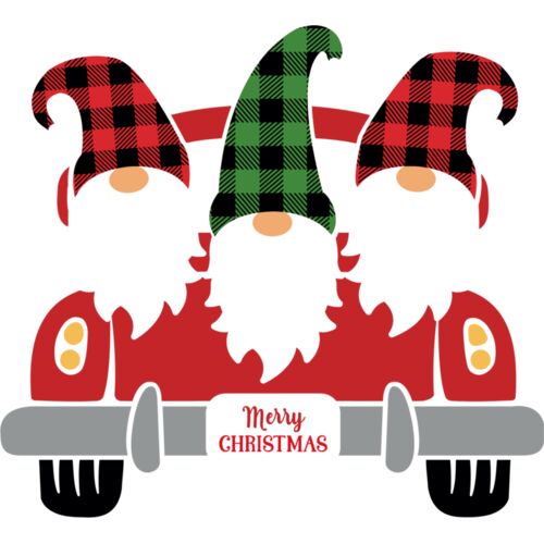 Christmas gnomes riding truck 02 Thumbnail