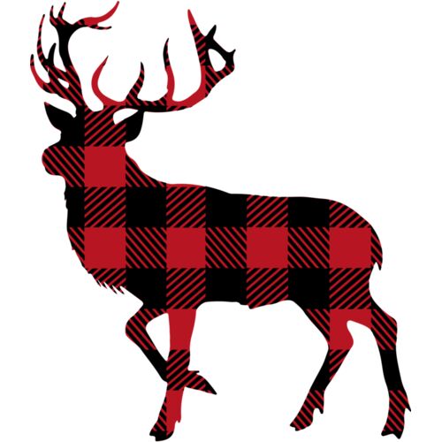 Deer buffalo plaid Thumbnail