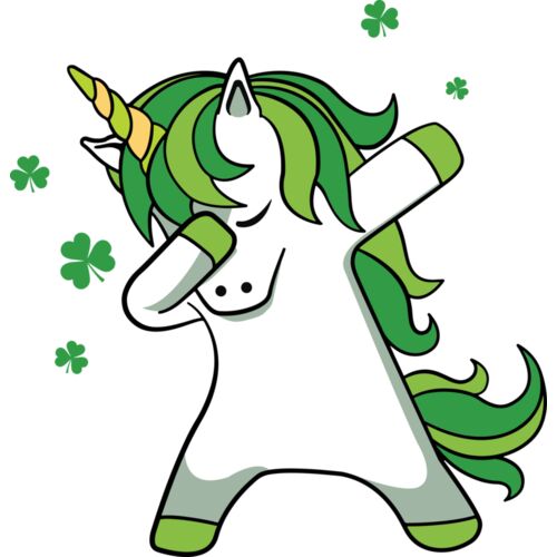 St patricks day dabbing unicorn Thumbnail